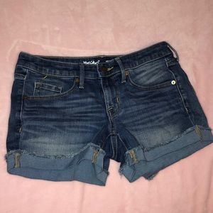 Mossimo Blue Jean Cuffed Shorts